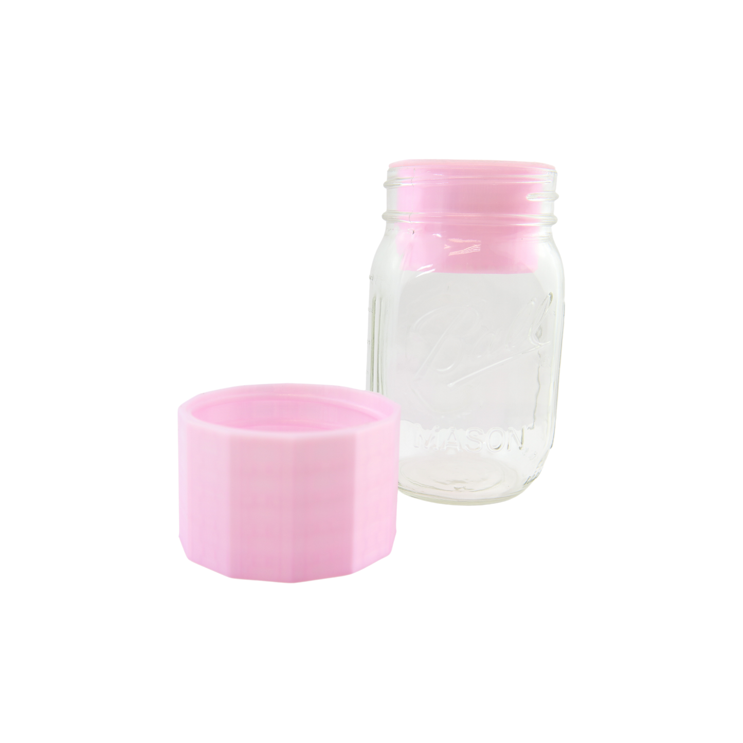 REGROVA Mason Jar Connector with Canister - Light Pink Color - The Ultimate Seed Starter Kit!