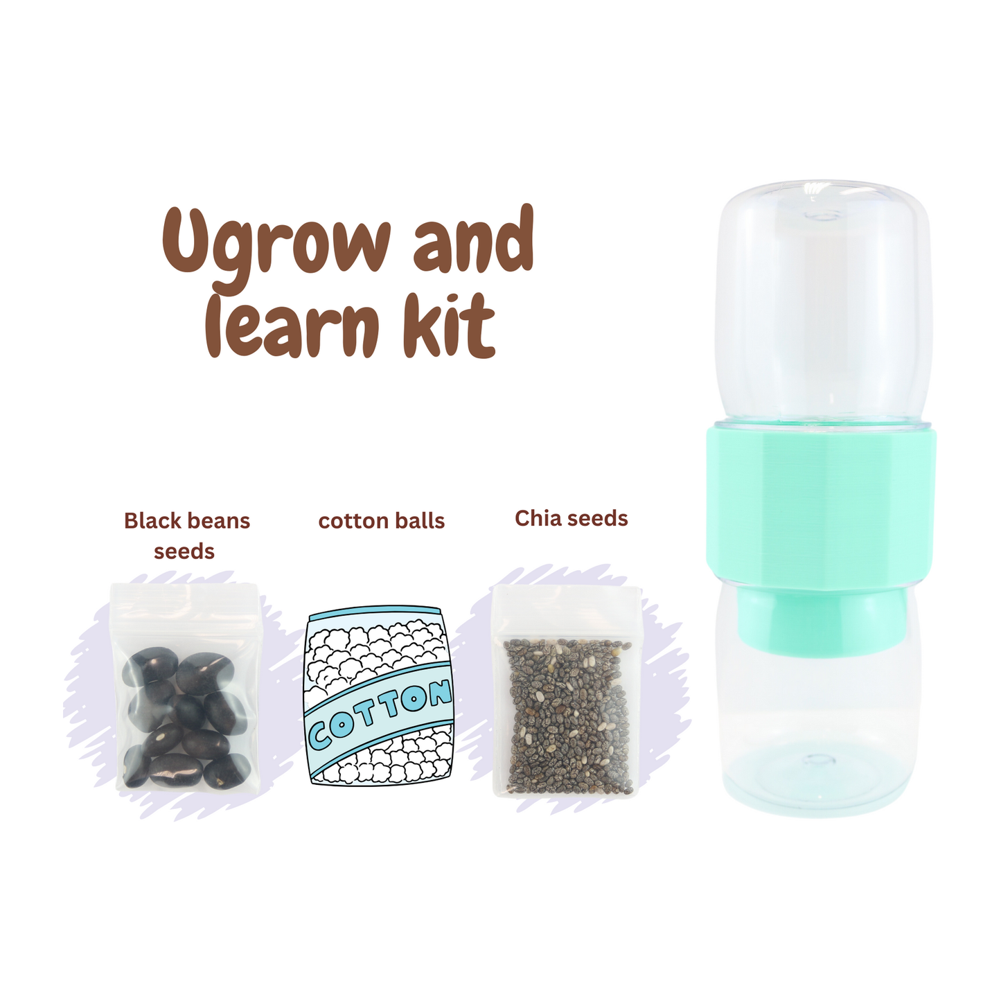 REGROVA uGrow and Learn - Mason Jar Connector with Canister Kit