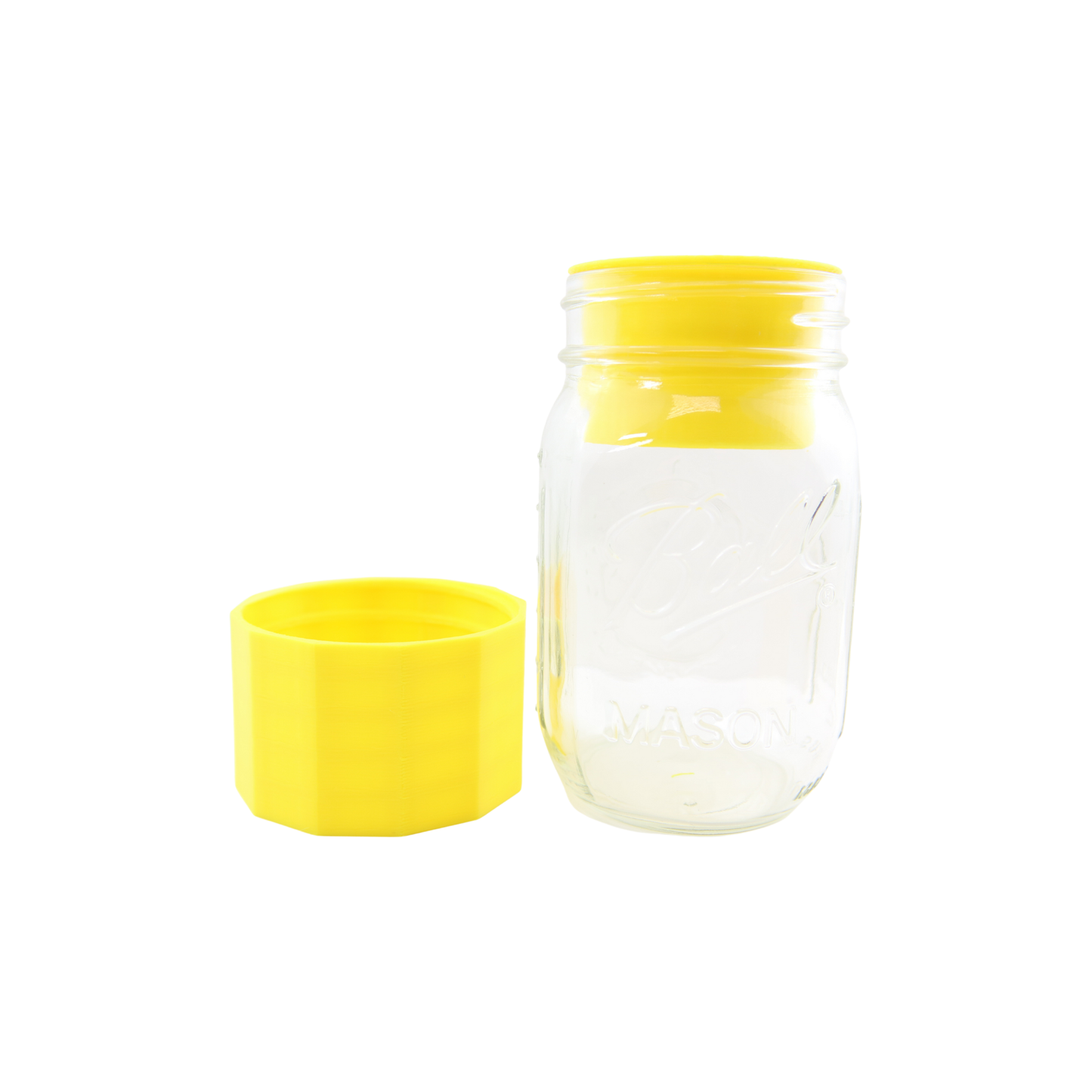 REGROVA Mason Jar Connector with Canister - Yellow Color - The Ultimate Seed Starter Kit!