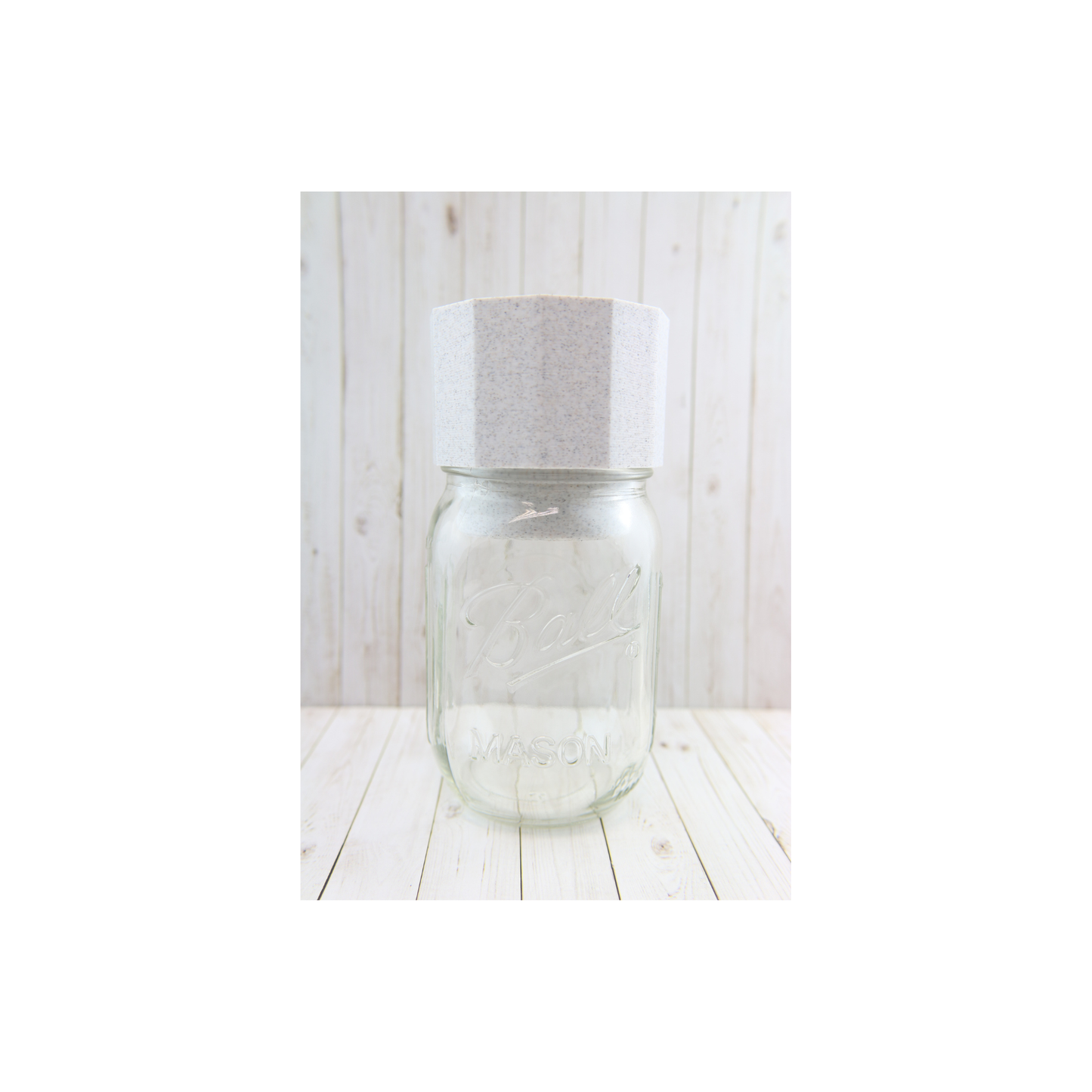 REGROVA Mason Jar Connector with Canister - Granite Color - The Ultimate Seed Starter Kit!