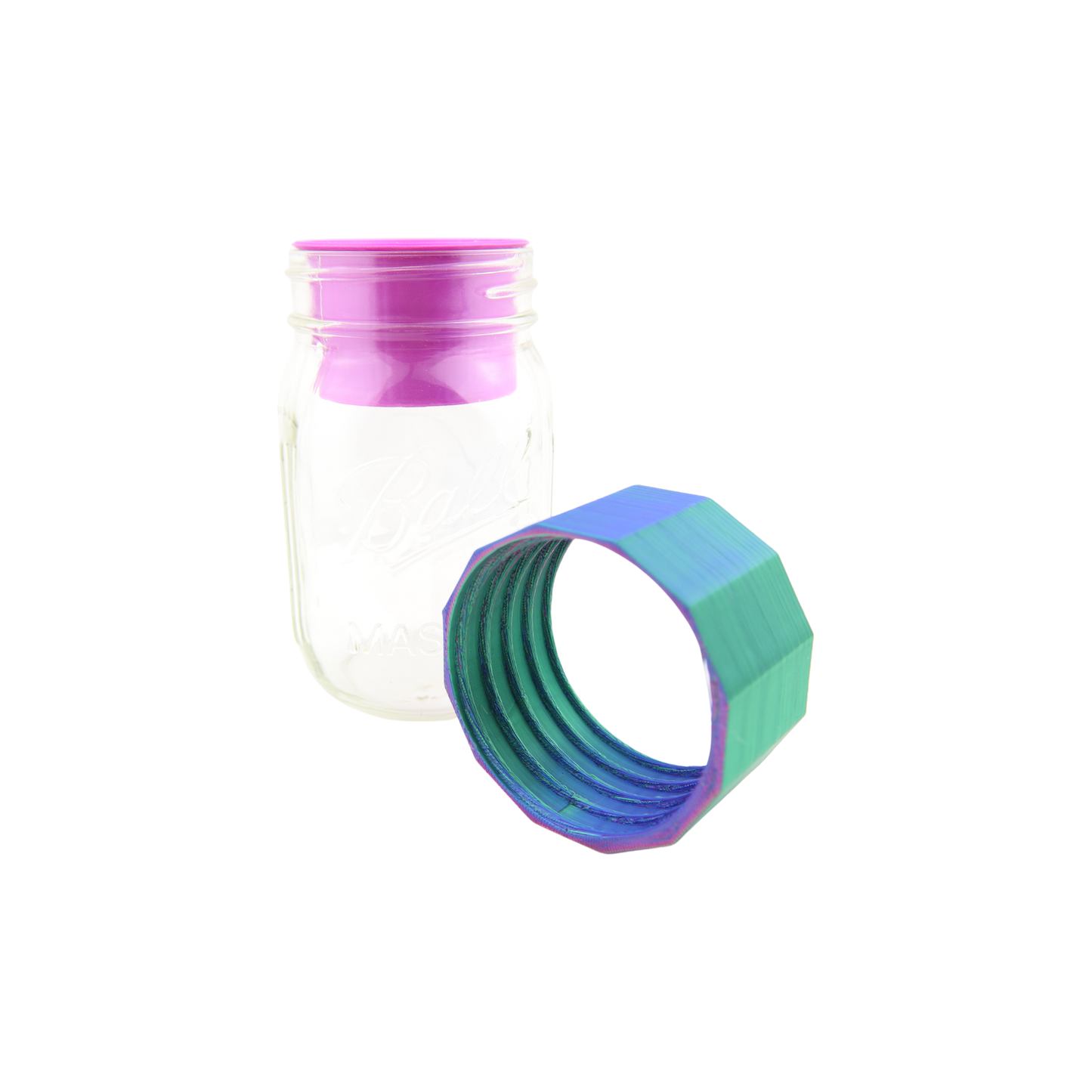 REGROVA Mason Jar Connector with Canister - Mermaid Color - The Ultimate Seed Starter Kit!